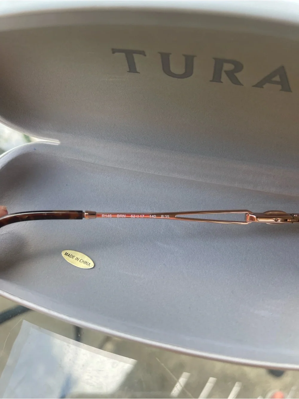 Tura R146 Rose Gold Brown Eyeglass Frames Prescription Glasses